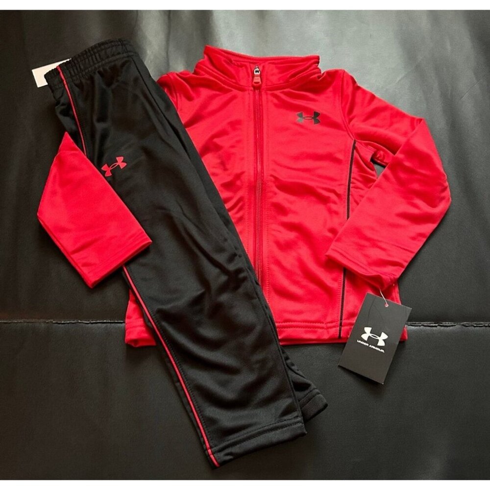 NWT Under Armour Athletic Track Suit Set Boys Size 3T